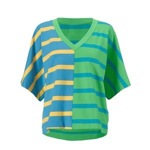 CAbi Striped Cabana Oversized Boxy
Top size Small